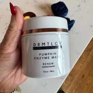 DRMTLGY PUMPKIN ENZYME MASK 5.5 0Z WITH MAKE-UP HEADBAND BRAND NEW SEALED MEDICA